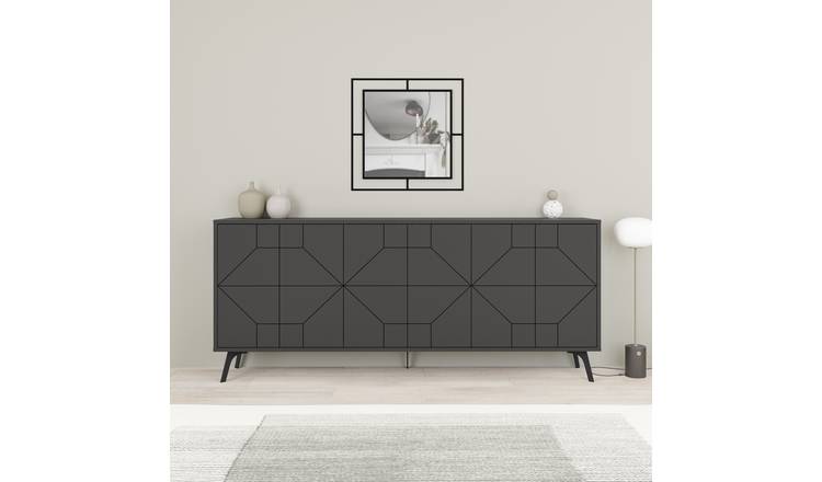 Decortie Dune 6 Sliding Door Sideboard - Anthracite