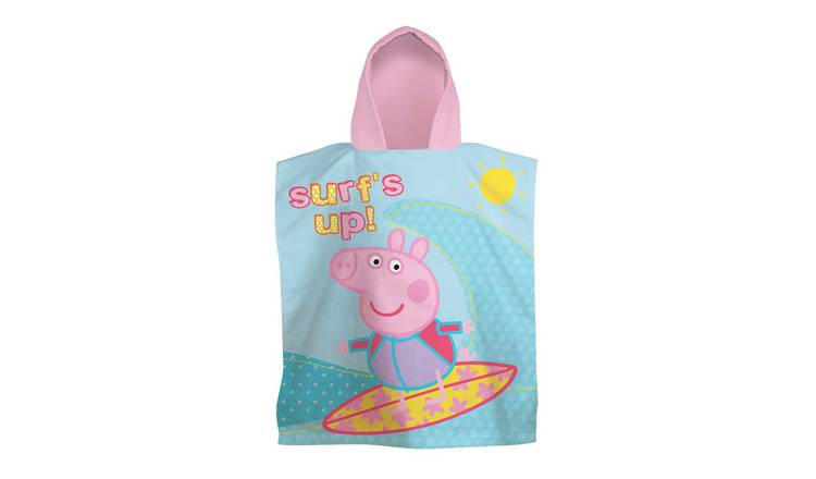 Peppa Pig Kids Fun Ocean Hooded Towel - 115cm x 50cm