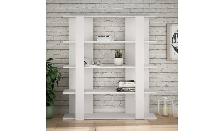 Decortie Tita Particleboard Bookcase - White