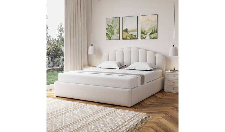 Artemis Home Ranson Fabric Ottoman Bed Frame - 180cm Superking - Beige