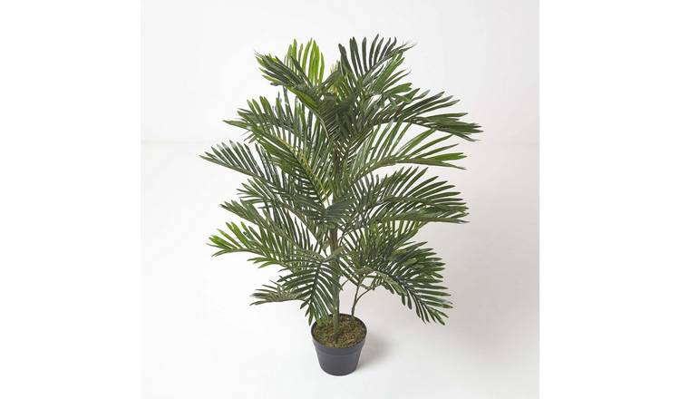 Homescapes Real-Touch Polyfibre Areca Palm Tree in Pot - Green