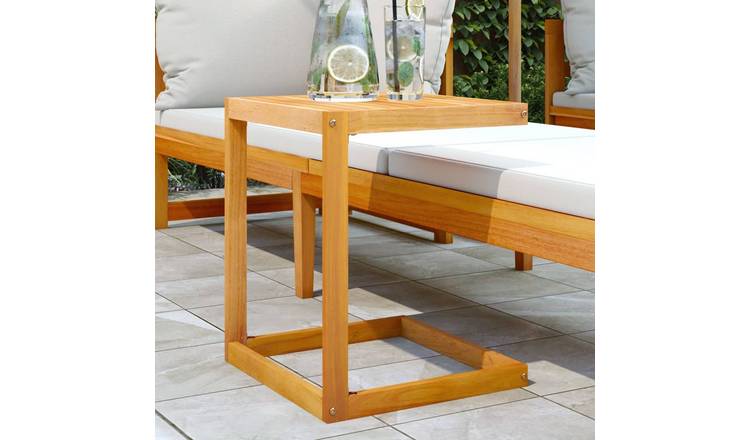 Walplus Solid Acacia Wood C Table - Brown - 42 x 40 x 50 cm