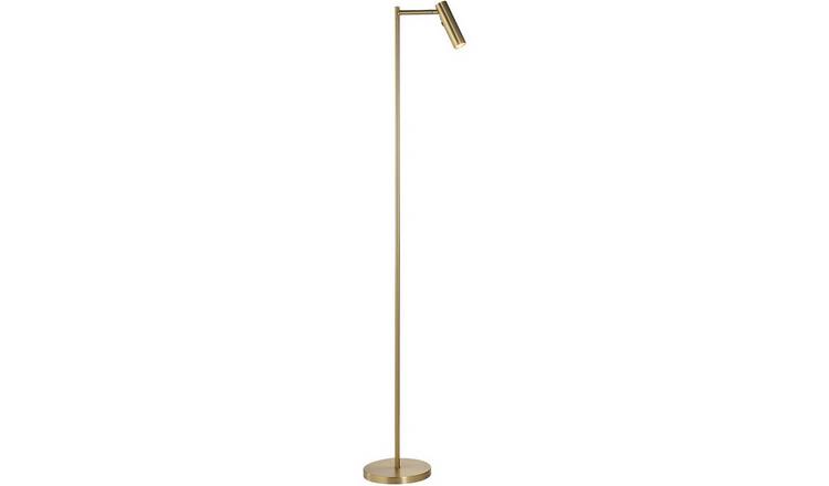 Loops Direct Steel Floor Lamp LED With Warm Brass Finish - Warm Brass