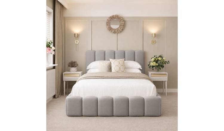 Bed Choices Mayfair Single Bed Frame 54" Headboard - Silver