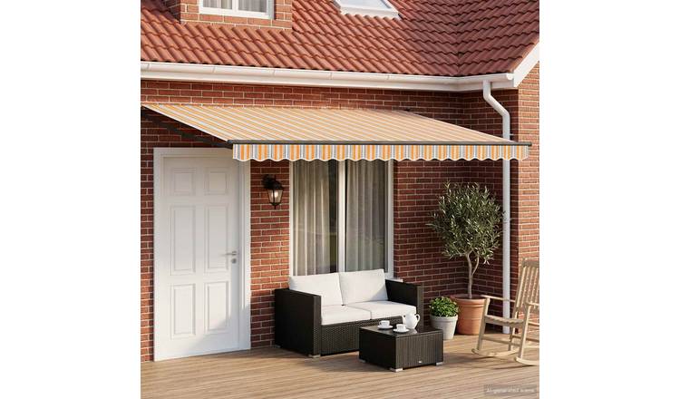 Walplus Electric Aluminium Retractable - Blue - 400 x 300 cm - Anthracite Frame