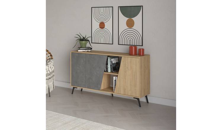 Decortie Fiona 3 Door Sideboard - Oak