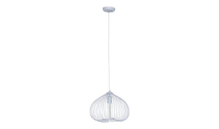 Orsina Lavis 1 Bulb Pendant Light - Silver