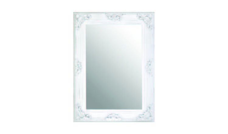 Orsina Brussels Baroque Antique Wall Mirror – White
