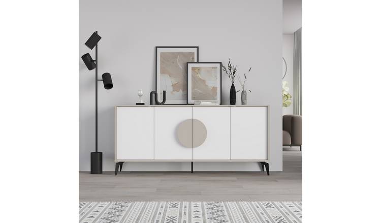 Decortie Gora 4 Sliding Door Sideboard - Sandstone
