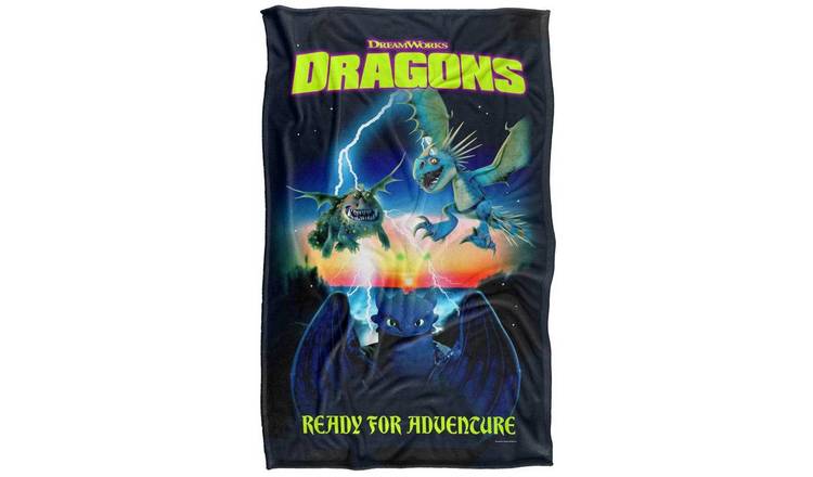 How To Train Your Dragon And Dragons Adventure Poster Blanket - 147cm x 147cm