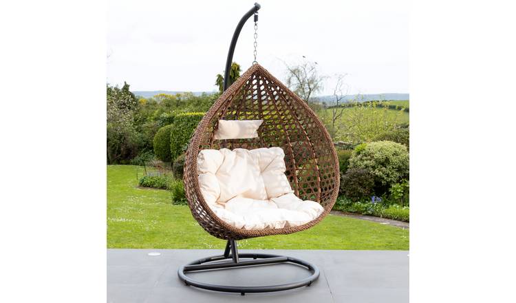 Artemis Home Henley Hanging Egg Pod Chair - Cream
