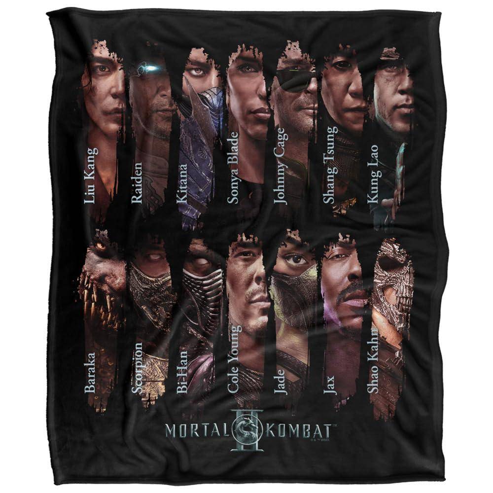 Mortal Kombat 2 Choose Your Fighter Soft Touch Blanket - 152cm x 127cm - Image 1