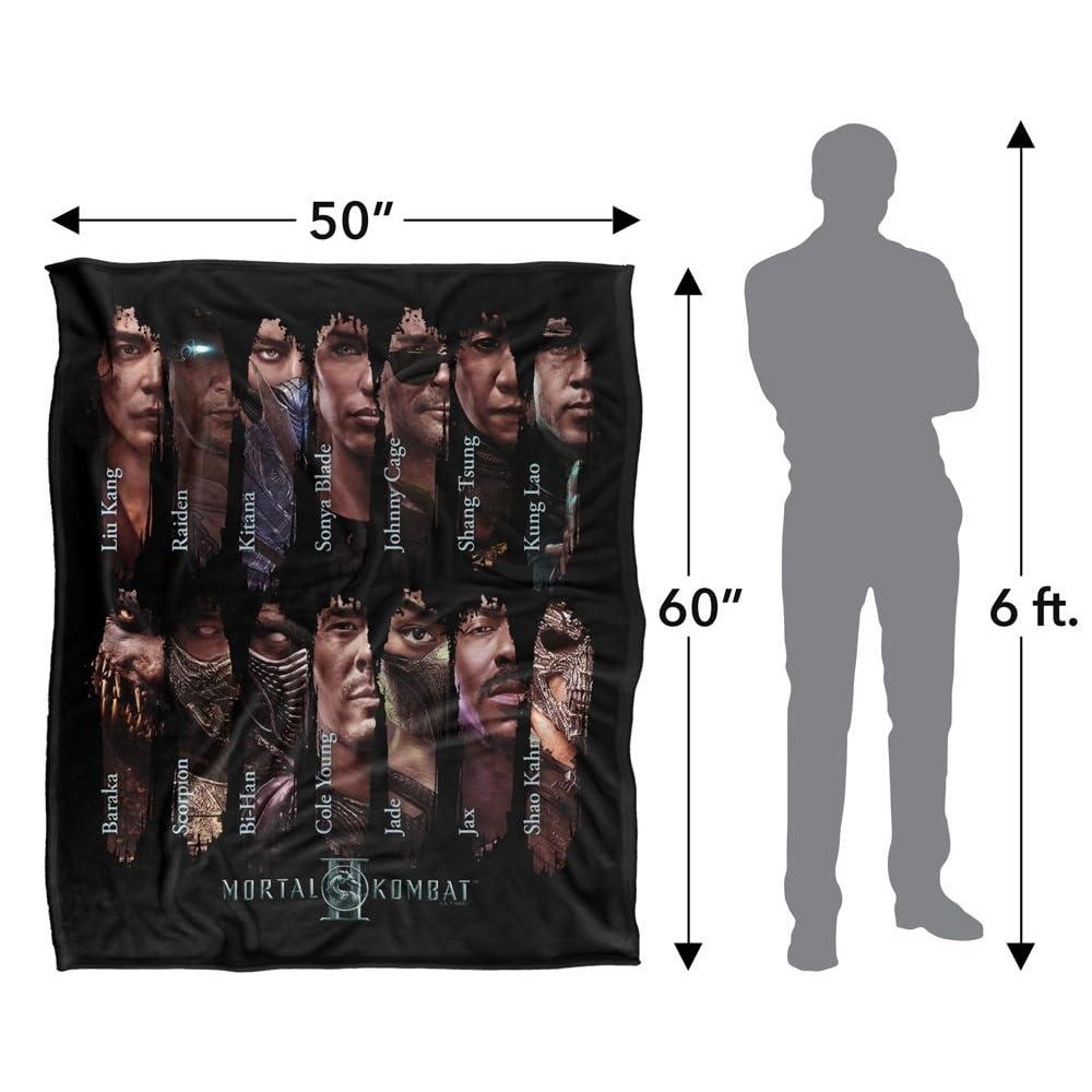 Mortal Kombat 2 Choose Your Fighter Soft Touch Blanket - 152cm x 127cm - Image 4