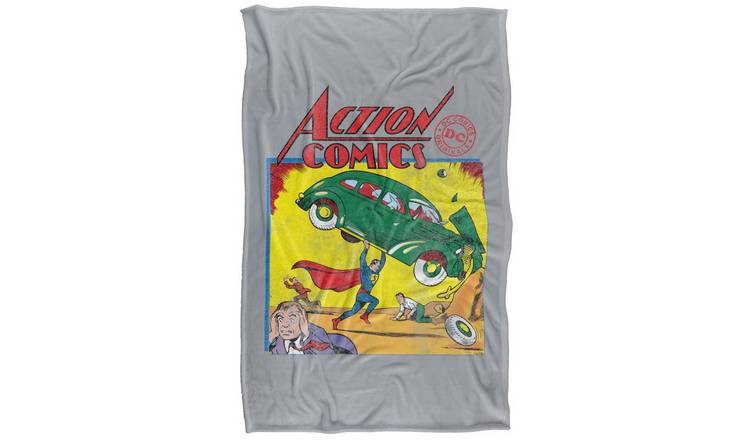 Superman Action Comics Soft Touch Blanket - 152cm x 127cm
