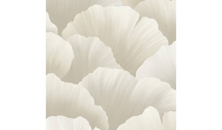 Grandeco Boutique Coral Petal Embossed Wallpaper - Grey