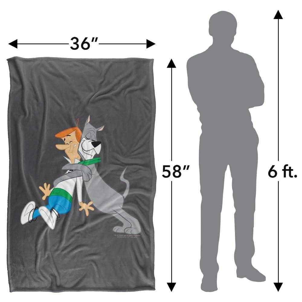The Jetsons Astro Hugging George Grey Blanket - 152cm x 127cm - Image 4