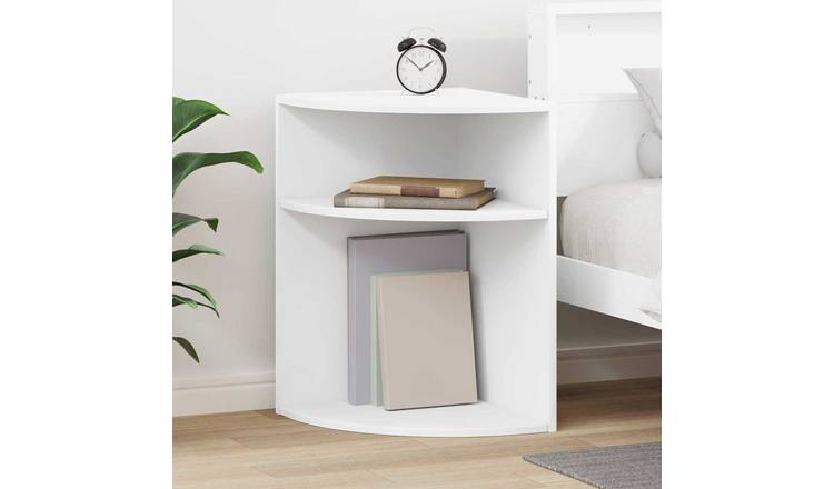 Walplus Engineered Wood End Table - White - 39.7 x 39.7 x 60 cm