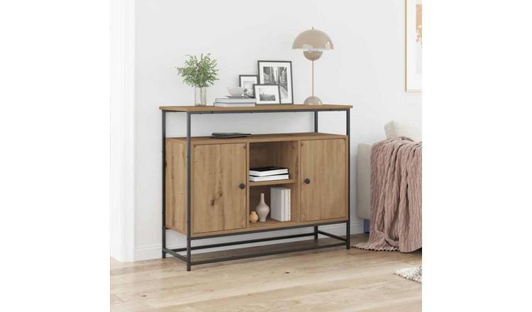 Walplus Engineered Wood Sideboard - Oak - 100 x 35 x 80 cm