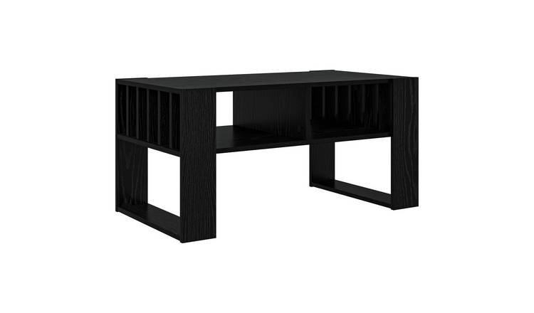 Walplus Engineered Wood Coffee Table - Black Oak - 92 x 49.5 x 45 cm