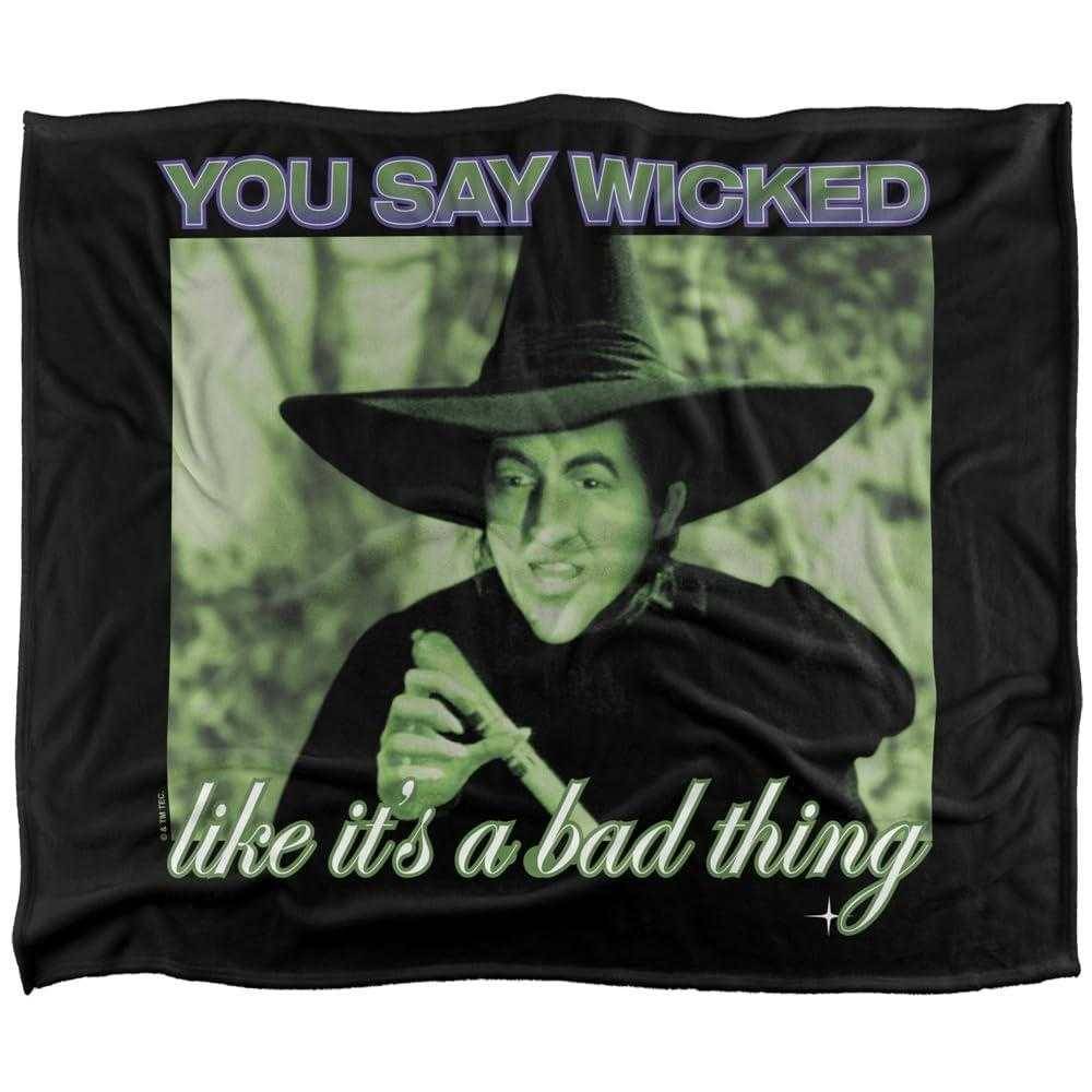 Wizard Of Oz Wicked Witch Like It's A Bad Thing Blanket - 152cm x 127cm - Image 1