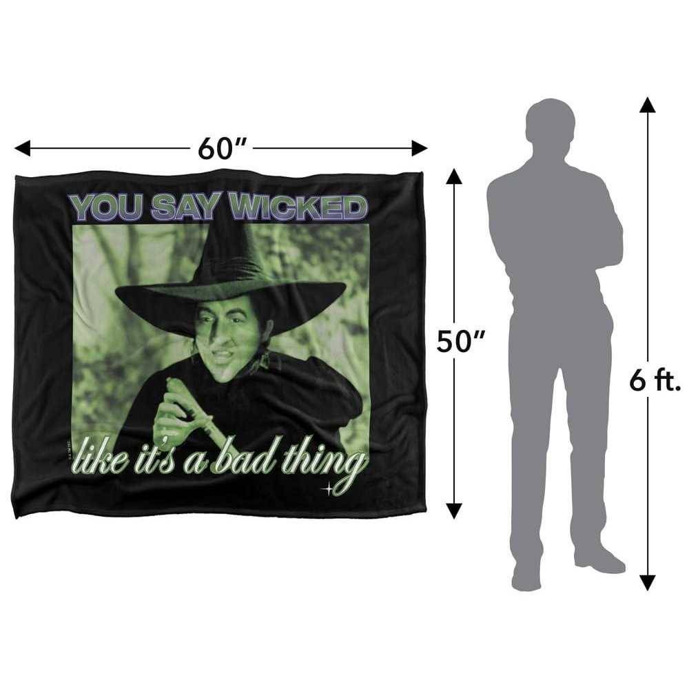 Wizard Of Oz Wicked Witch Like It's A Bad Thing Blanket - 152cm x 127cm - Image 4