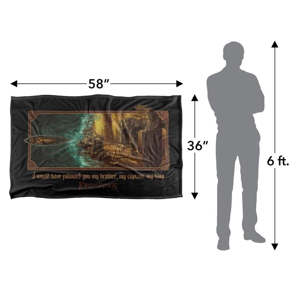 The Lord of the Rings Fellowship My King Boromir Blanket - 91cm x 147cm - Image 4
