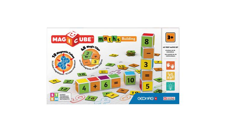 Geomag Magicube Maths Building 10 Piece Magnetic Block Set