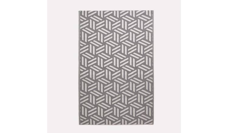 Homescapes Luna Geometric Waterproof Reversible Outdoor Rug -  120 x 180 cm
