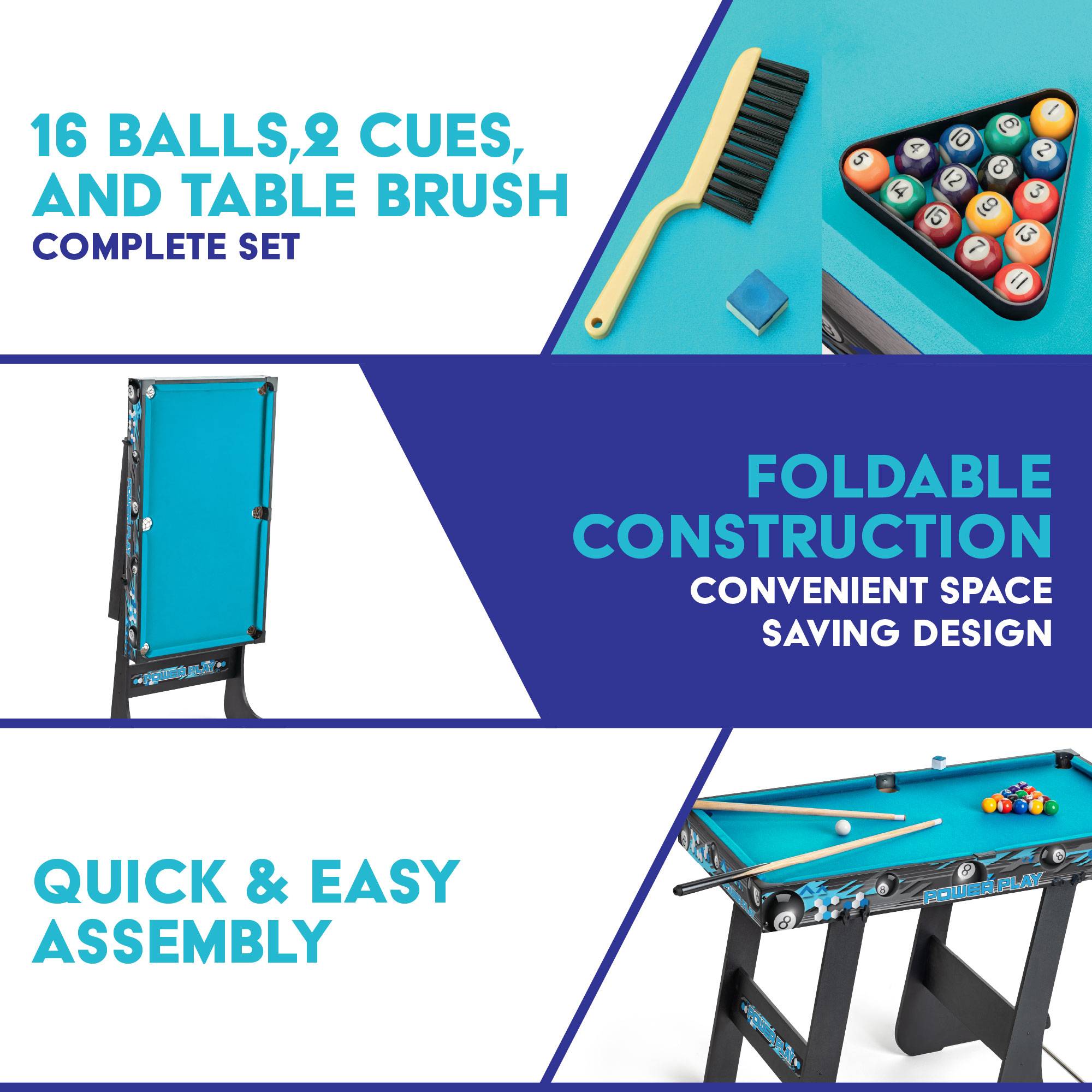 Powerplay Folding Pool Table - 3ft - Image 6