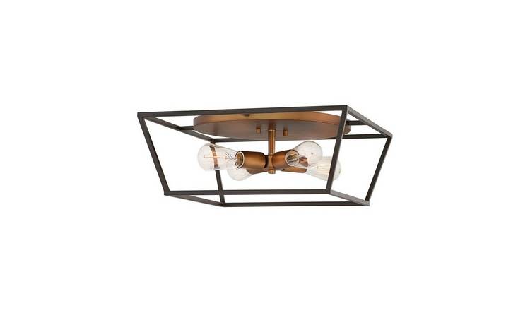 Elstead Hinkley Flush Ceiling Light - Bronze