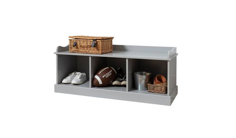Noa & Nani Stockholm Storage Bench - Silk Grey