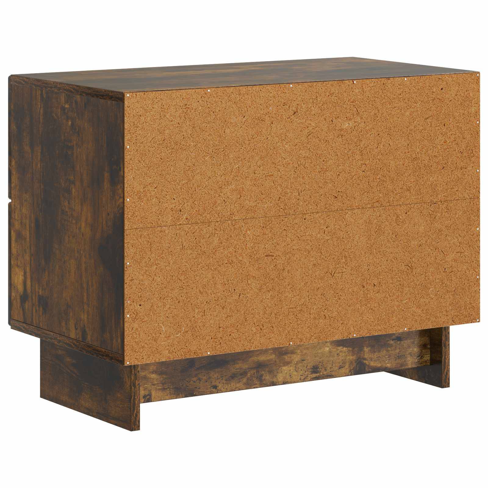 Walplus Engineered Wood Bedside Cabinet - Smoked Oak - 62 x 34.5 x 47.5 cm - Image 7
