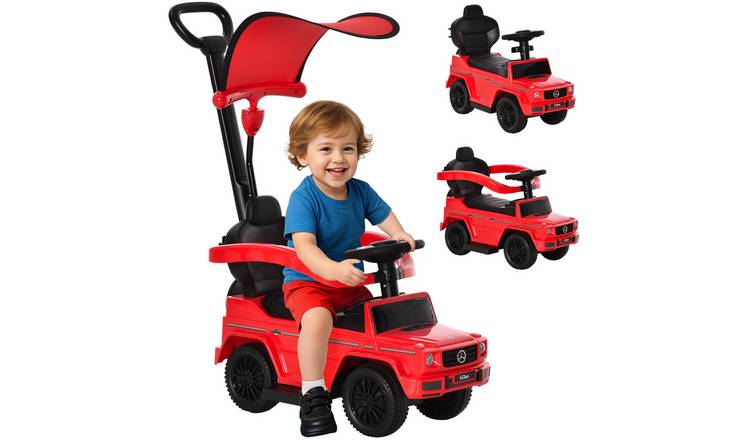 HOMCOM 3 in 1 G350 Licensed Horn Steering Kids Sliding Car - Red