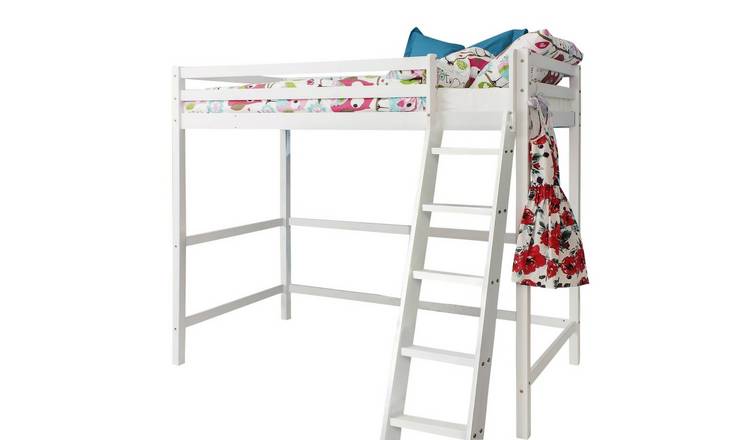 Noa & Nani Texas Solid Pine High Sleeper Bed - White
