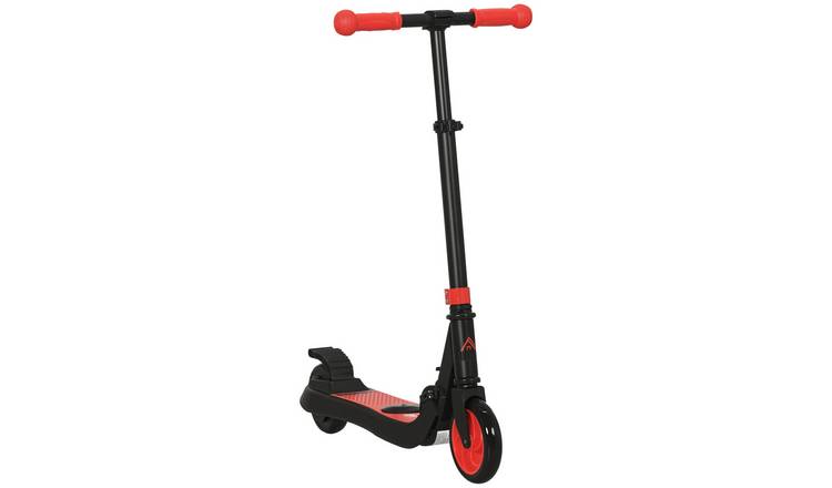HOMCOM Age 6 Plus Foldable Adjustable Rear Brake Electric Scooter – Red