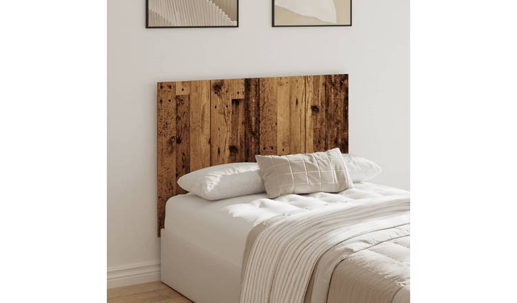 Walplus Engineered Wood Bed Headboard - Dark Wood - 120 x 1.5 x 80 cm