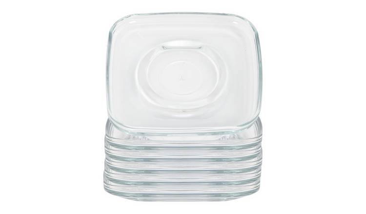 LAV Cozy Glass Espresso Saucers - Pack of 6