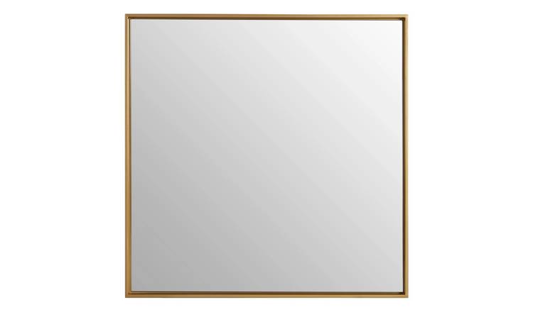 Orsina Ando Large Square Finish Wall Mirror – Gold