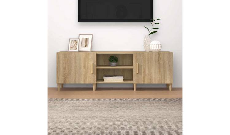 Walplus Solid Wood TV Cabinet - Light Oak - 150 x 30 x 50 cm