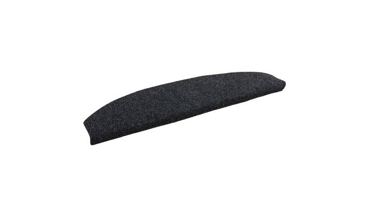 Walplus Pack of 15 Needle-Punched Stair Mats - Black - 80 x 24.5 cm