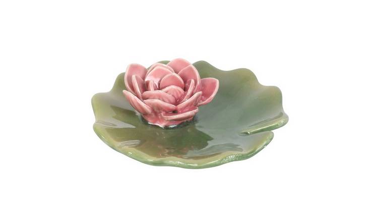Something Different Lily pad Trinket Dish - Pink & Green