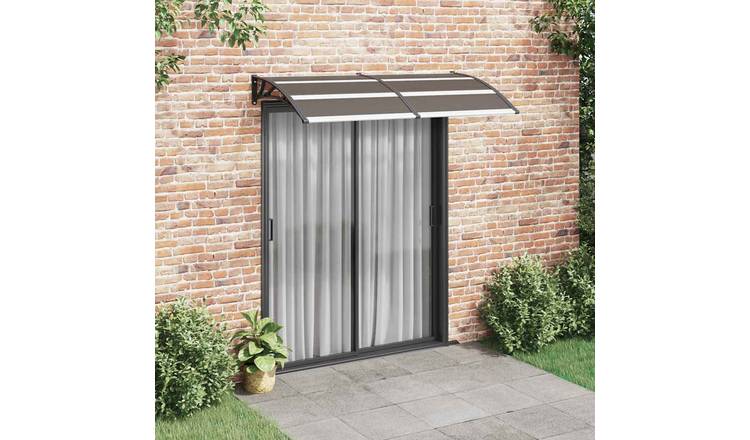 Walplus Polycarbonate Door Canopy - 200 x 100 cm