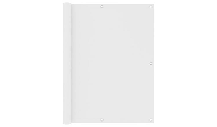 Walplus Polyester Oxford Balcony Screen - White - 120 x 500 cm