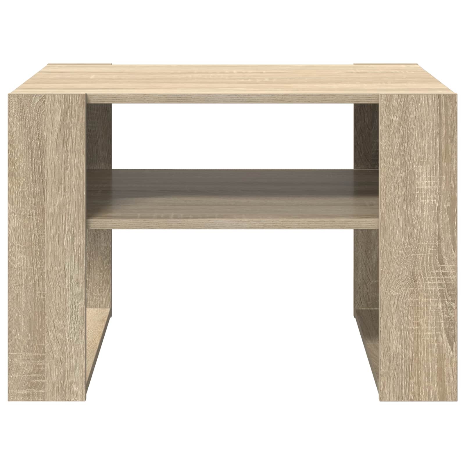 Walplus Engineered Wood Coffee Table - Sonoma Oak - 66 x 53 x 45 cm - Image 4