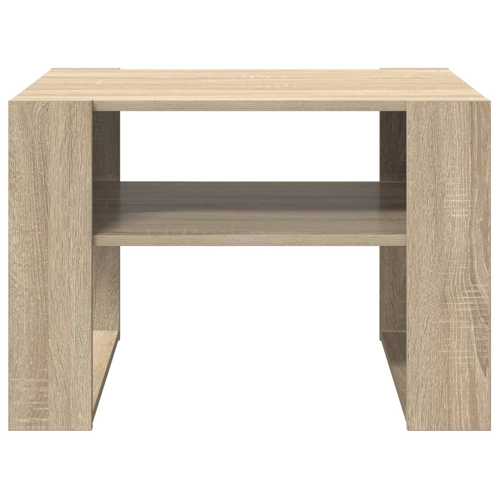 Walplus Engineered Wood Coffee Table - Sonoma Oak - 66 x 53 x 45 cm - Image 4