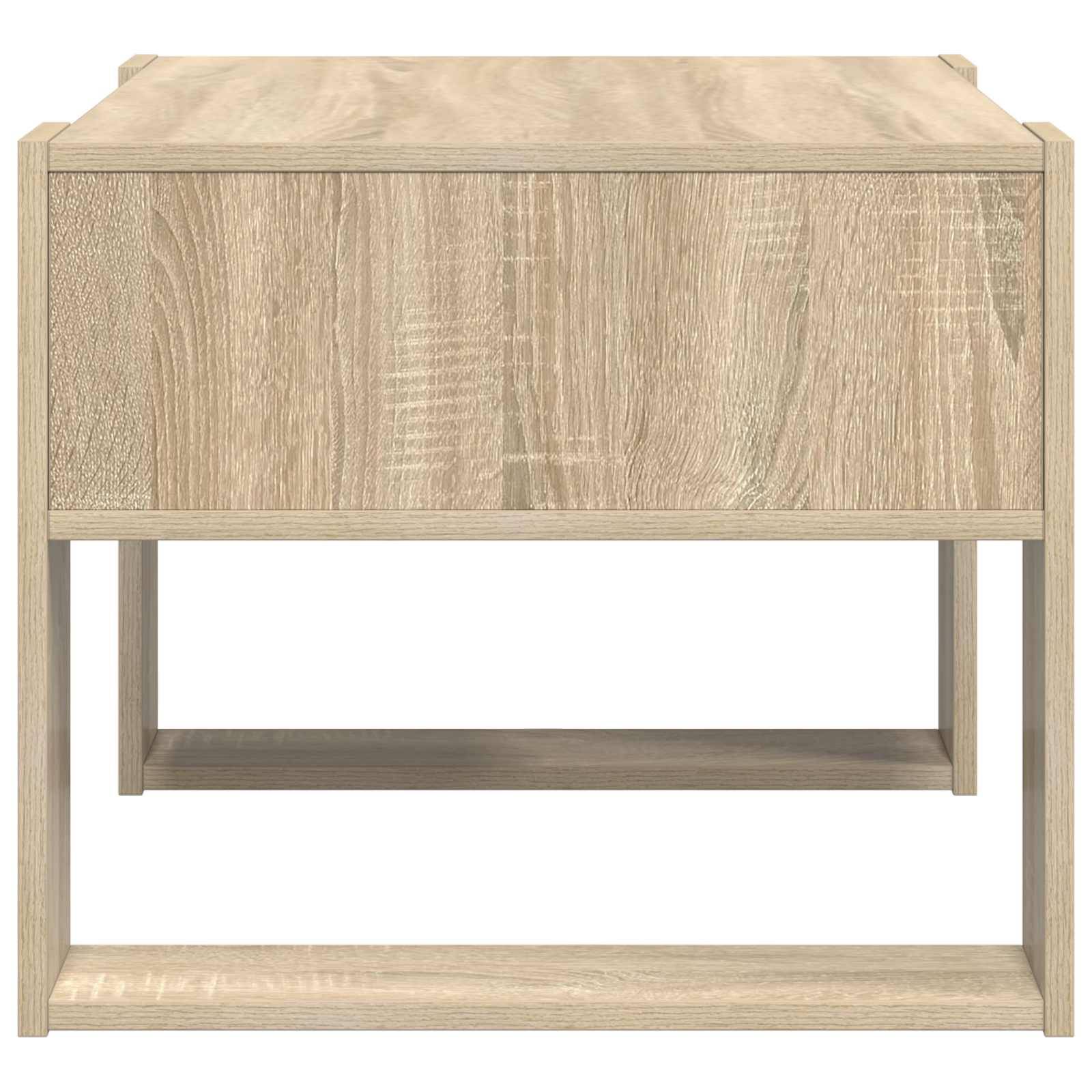 Walplus Engineered Wood Coffee Table - Sonoma Oak - 66 x 53 x 45 cm - Image 5