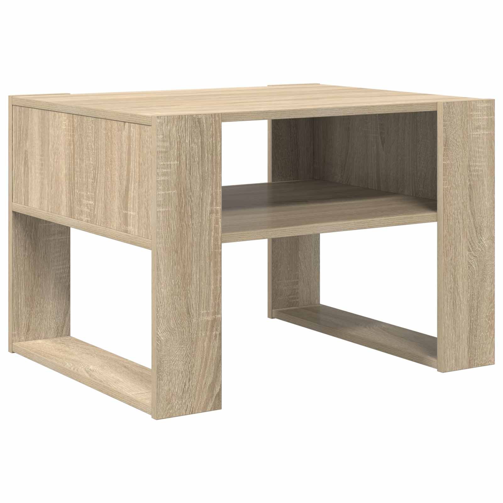 Walplus Engineered Wood Coffee Table - Sonoma Oak - 66 x 53 x 45 cm - Image 6