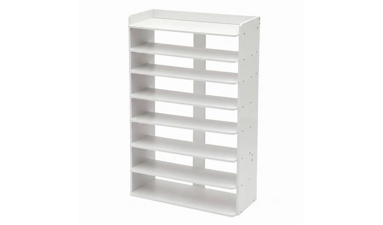 Living and Home 8 Shelf Shoe Rack - Warm White