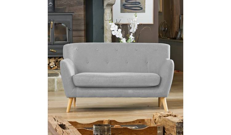 Artemis Home Lynwood  Fabric 2 Seat Sofa - Light Grey