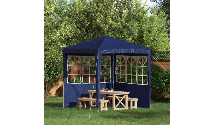 Walplus 200 x 195 cm PE Steel Frame Party Tent Sidewalls 2pcs - Blue